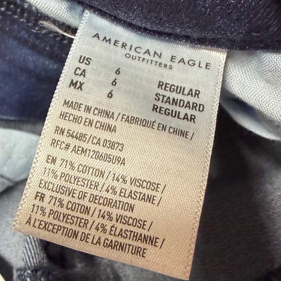 NEW American Eagle Super Stretch Super Hi Rise Jegging Skinny Jeans Womens 6 - Picture 9 of 11